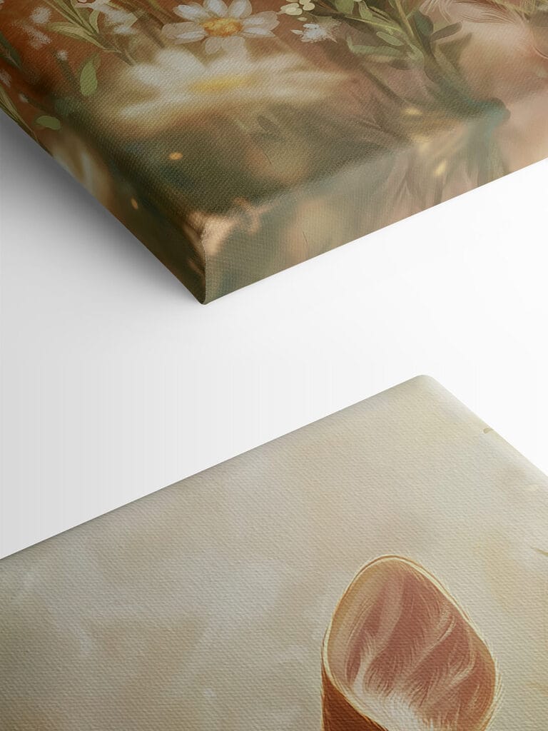 Baby deer in a field of flowers Baby deer in a field of flowers