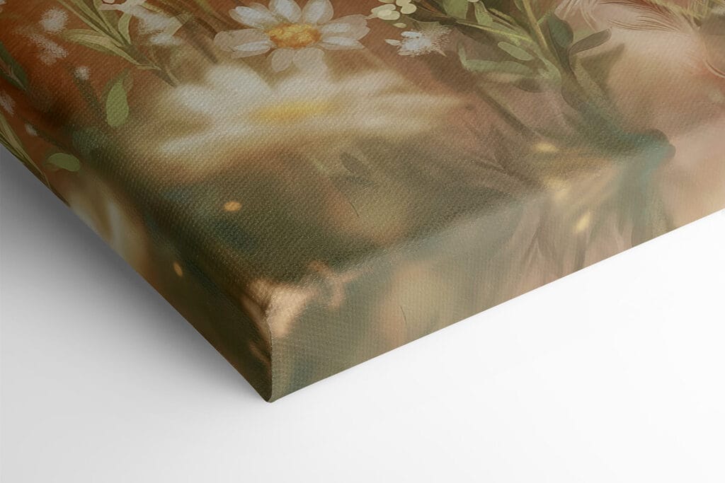 Baby deer in a field of flowers Baby deer in a field of flowers