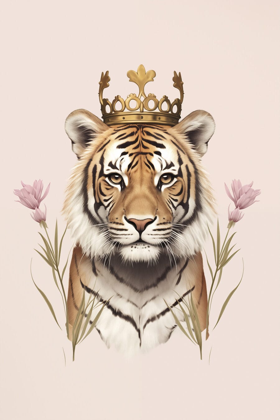 Tiger mit Krone