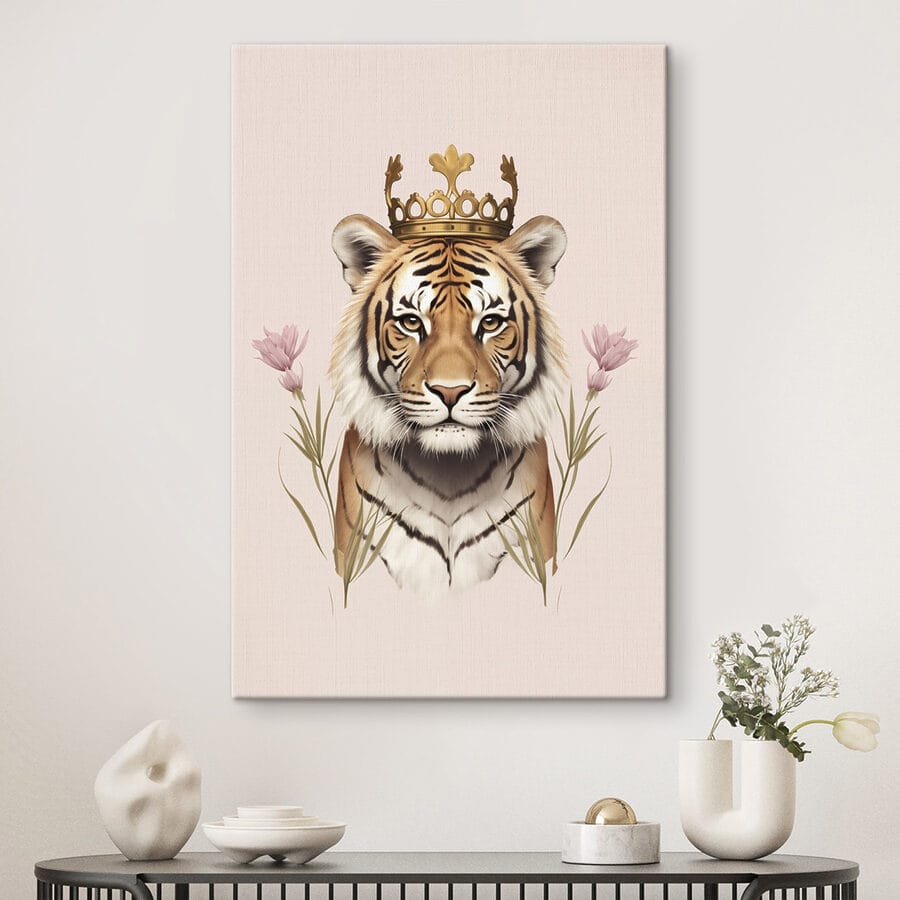 Tiger mit Krone