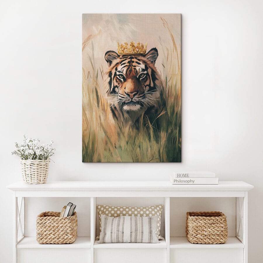 Tiger mit Krone