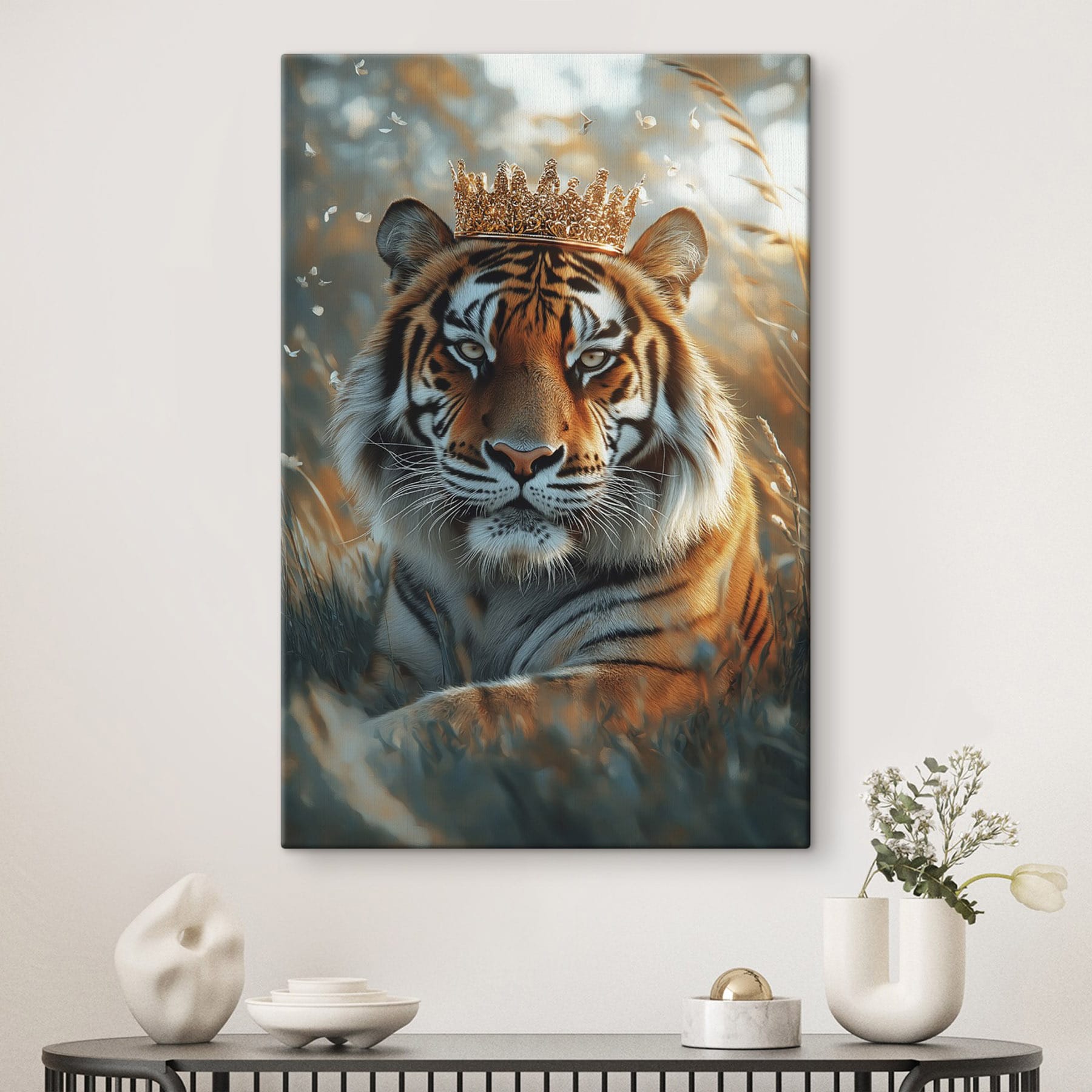 Tiger with a crown Tiger with a crown