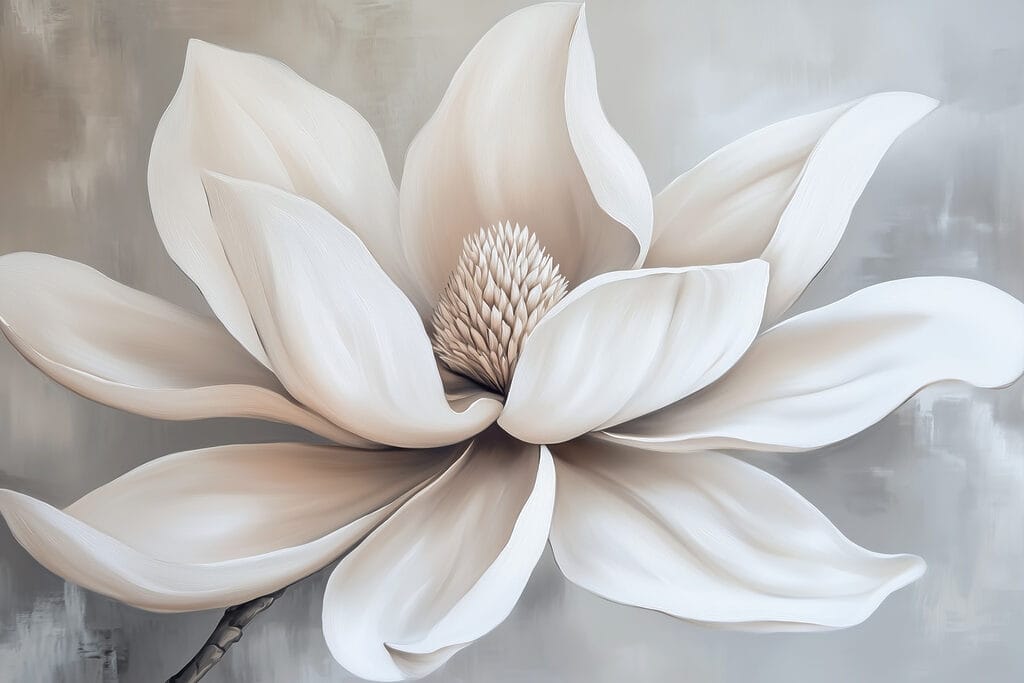 Weiße Blume mit Blütenblättern Weiße Blume mit Blütenblättern