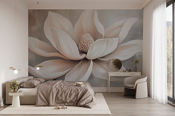 Weiße Blume mit Blütenblättern Weiße Blume mit Blütenblättern