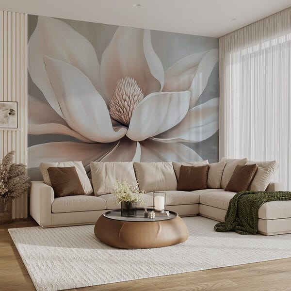 Weiße Blume mit Blütenblättern Weiße Blume mit Blütenblättern