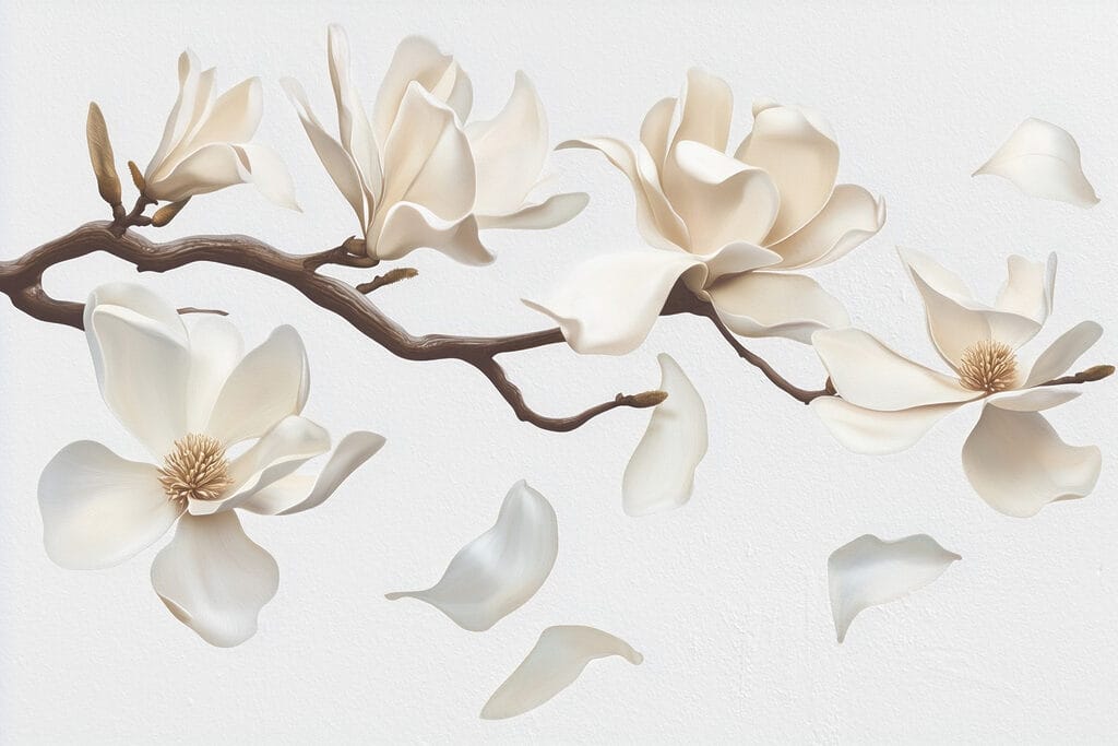 Weiße Blüten auf einem Zweig Weiße Blüten auf einem Zweig