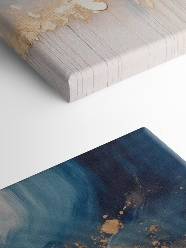 Abstrakte Wellen aus Blau und Creme. Abstrakte Wellen aus Blau und Creme.