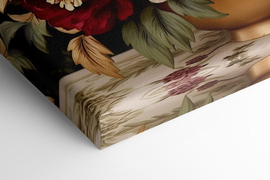 Vase of flowers on a table Vase of flowers on a table