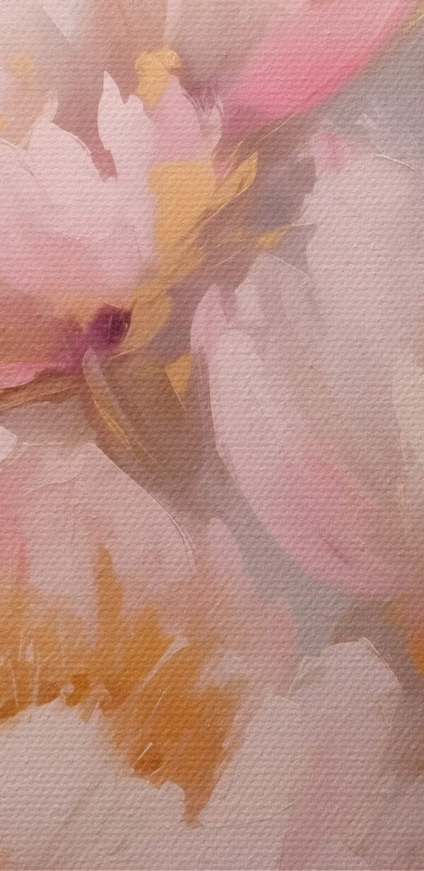 Gemälde mit rosa Blumen Gemälde mit rosa Blumen