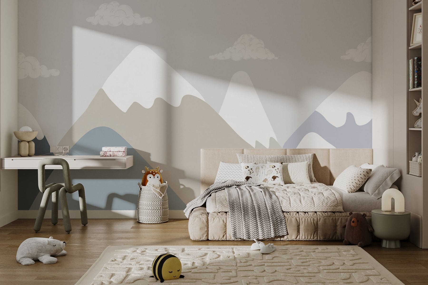 Mountain range with clouds Mountain range with clouds