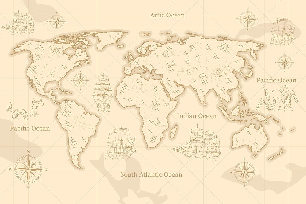Karte der Welt Karte der Welt
