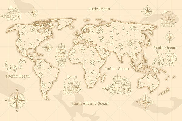Karte der Welt Karte der Welt