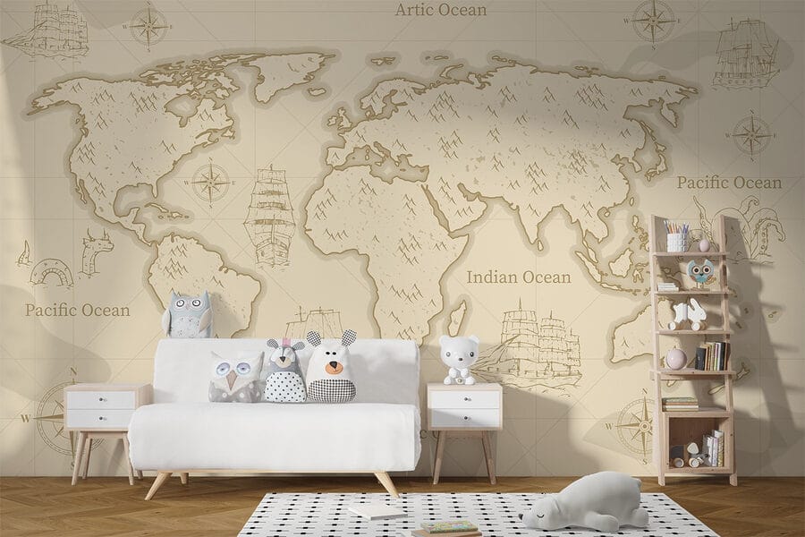 Karte der Welt