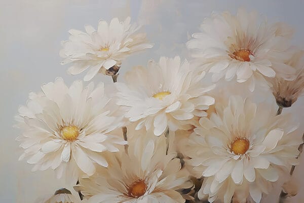 Gruppe von weißen Blumen Gruppe von weißen Blumen