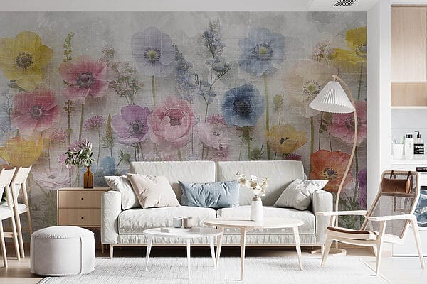 Gruppe von Blumen auf einem weißen Hintergrund Gruppe von Blumen auf einem weißen Hintergrund