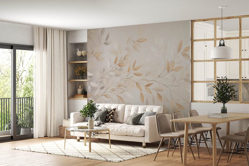 Delicate leaves in soft hues Delicate leaves in soft hues