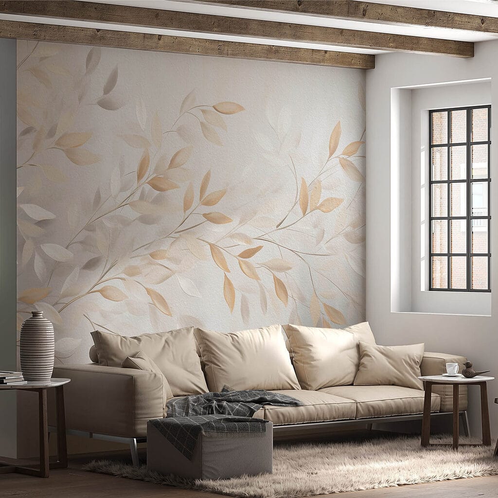 Delicate leaves in soft hues Delicate leaves in soft hues