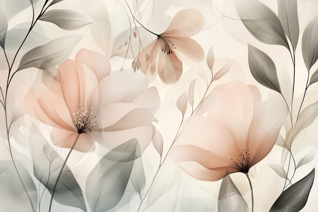 Delicate petals in soft hues