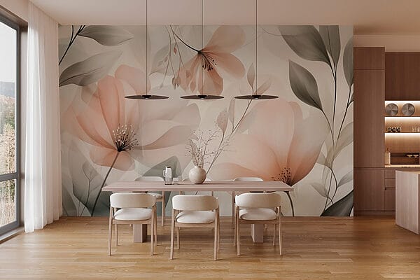 Delicate petals in soft hues