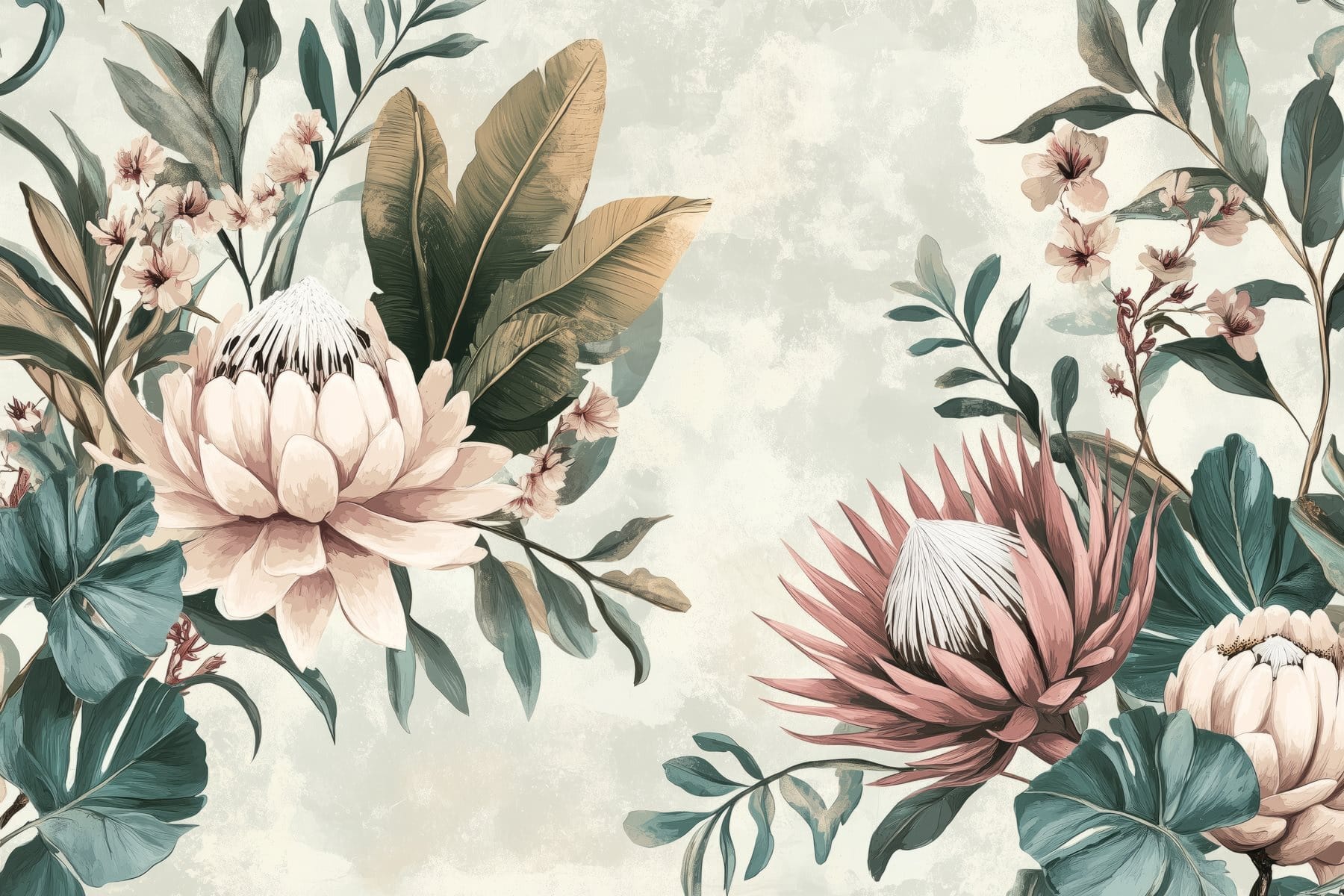 Elegant floral arrangement with soft colors