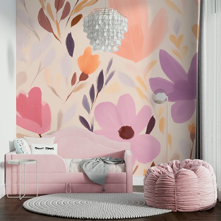 Malerei von Blumen und Blättern
