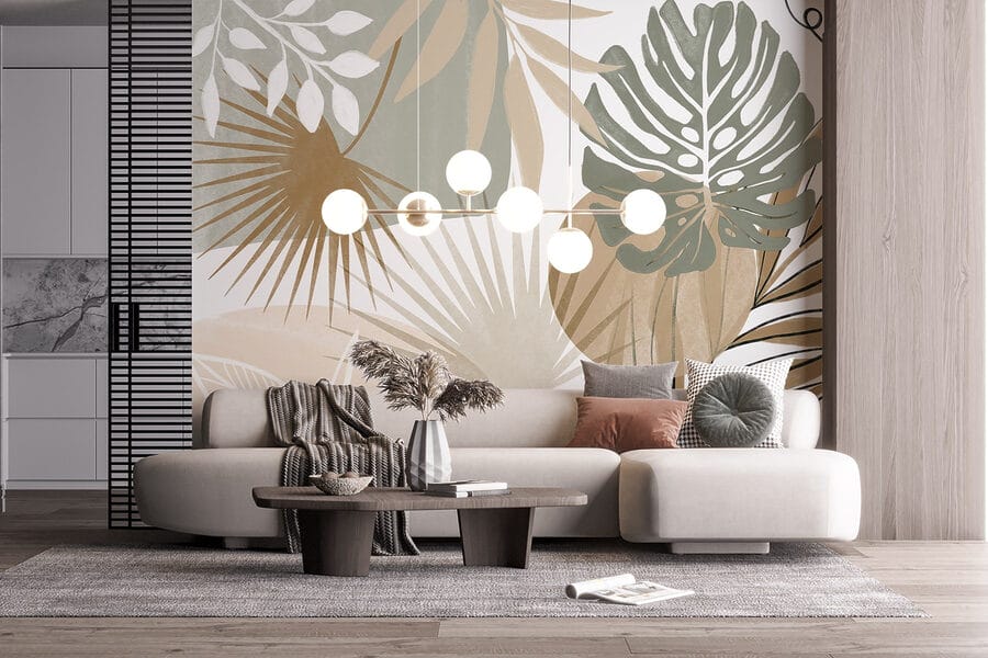 Von der Natur inspiriertes abstraktes botanisches Design