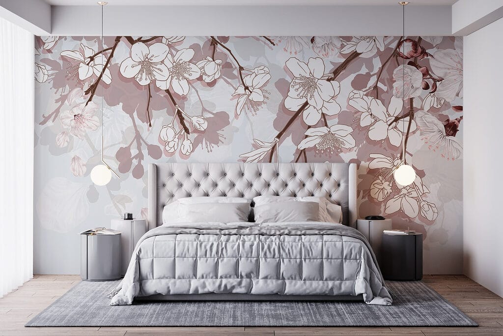 Delicate blossoms in soft hues