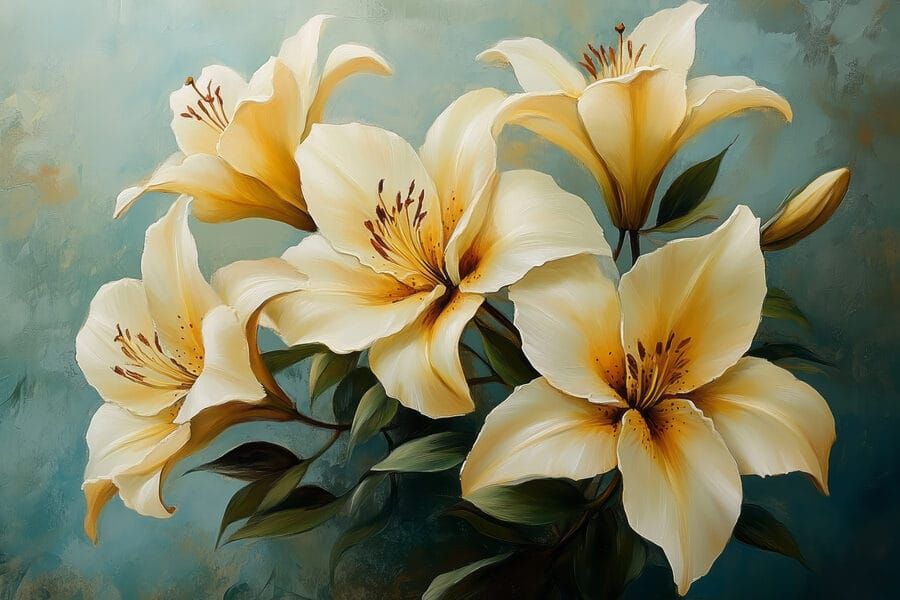 Gruppe von weißen Blumen