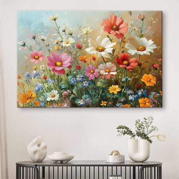 Wandbilder Wandbilder Gemälde von Blumen auf einem Feld (Artikelnummer: s42852)