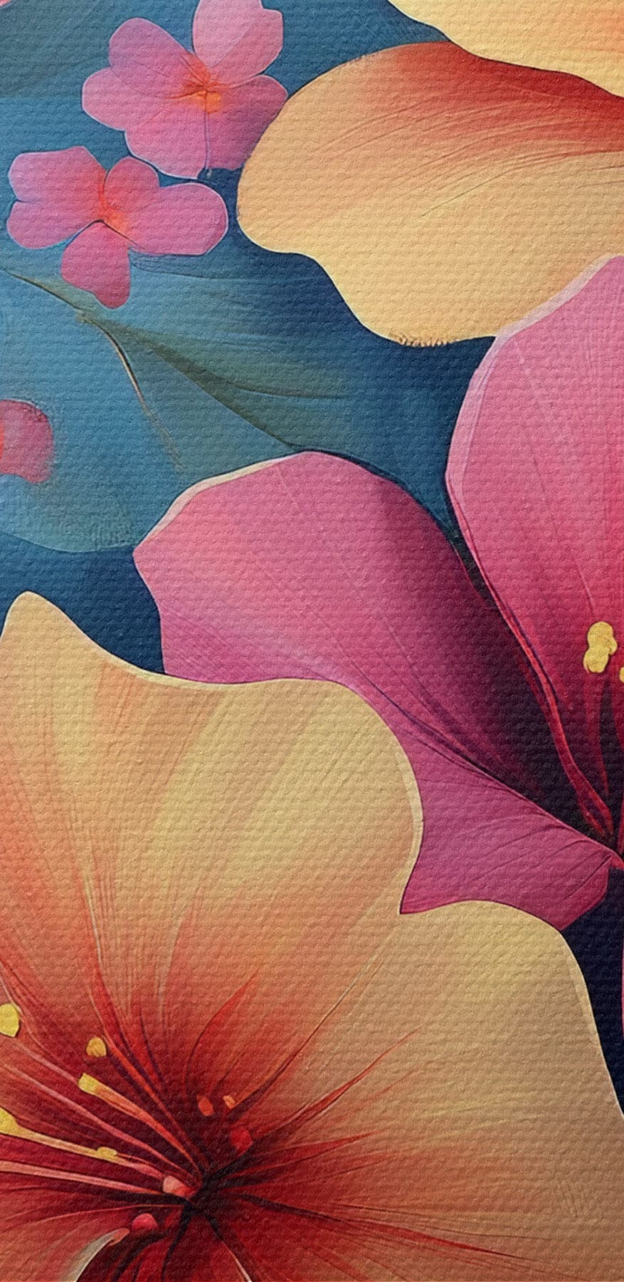 Gruppe von bunten Blumen