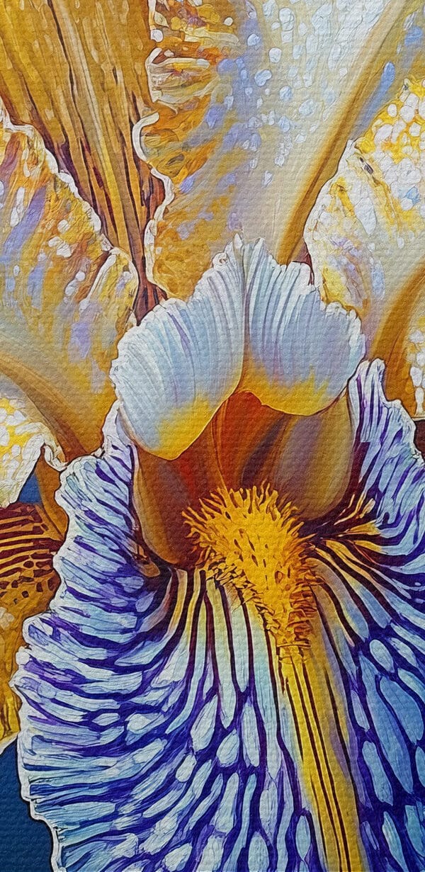 Gelbe und blaue Blume Gelbe und blaue Blume