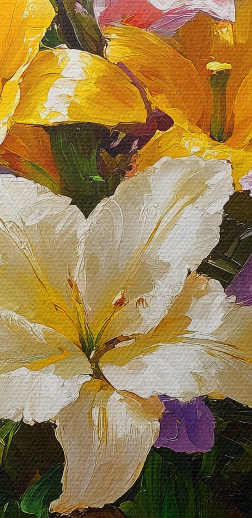 Gemälde von Blumen in einer Vase