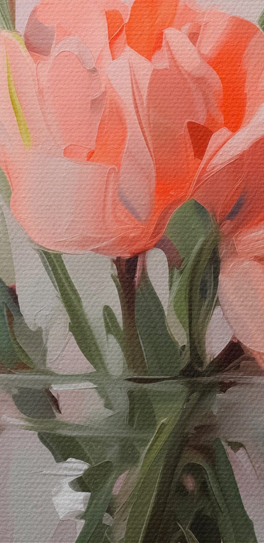 Vase mit rosa Blumen