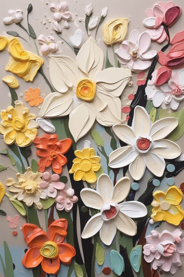 Wandkunst aus Blumen Wandkunst aus Blumen