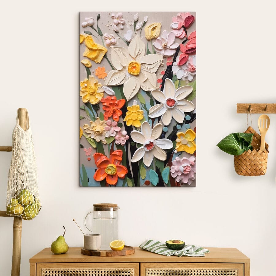 Wandkunst aus Blumen