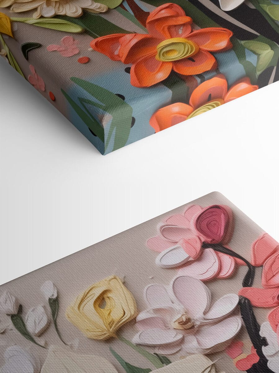 Wandkunst aus Blumen
