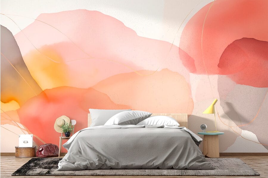 Sanfte Farbtöne verschmelzen mit fließendem Design