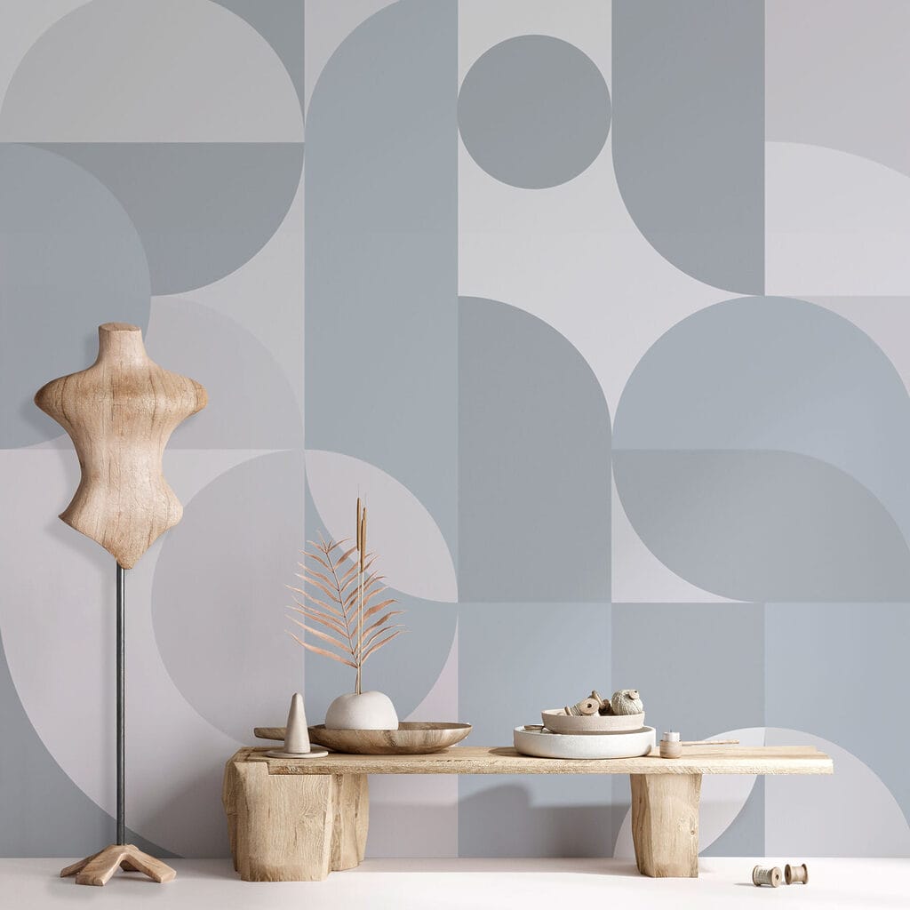 Grey and white geometric pattern