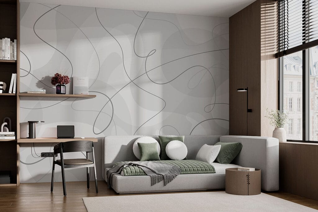 Grey and white background with lines Grey and white background with lines