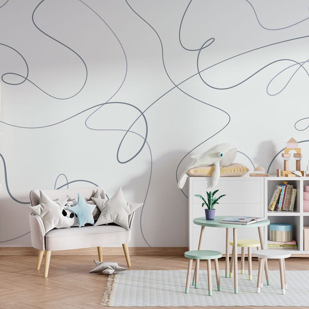 White background with blue lines White background with blue lines