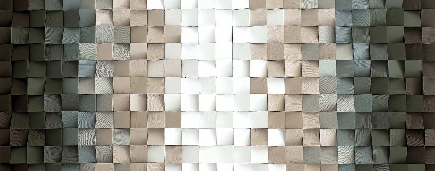 Wall made of squares
