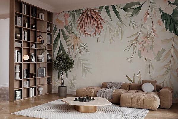 Florale Bordüre mit Blättern und Blumen w03019pig1r 600x400 - Florale Bordüre mit Blättern und Blumen - tegory