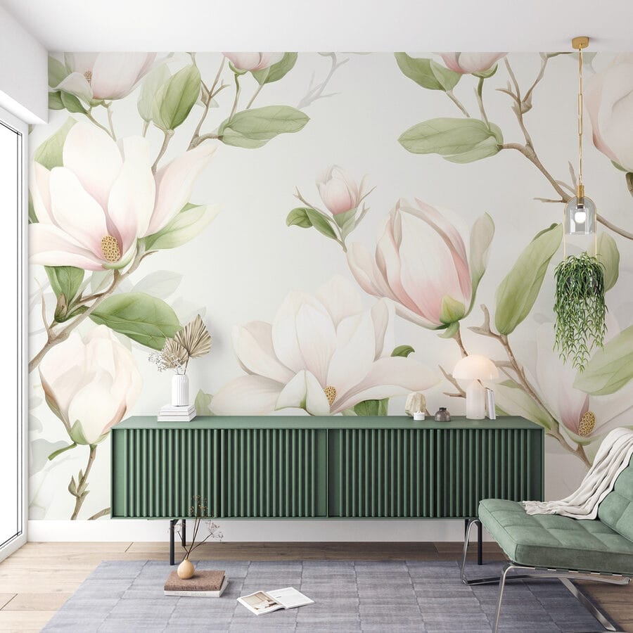 Zarte Blüten in sanften Farbtönen