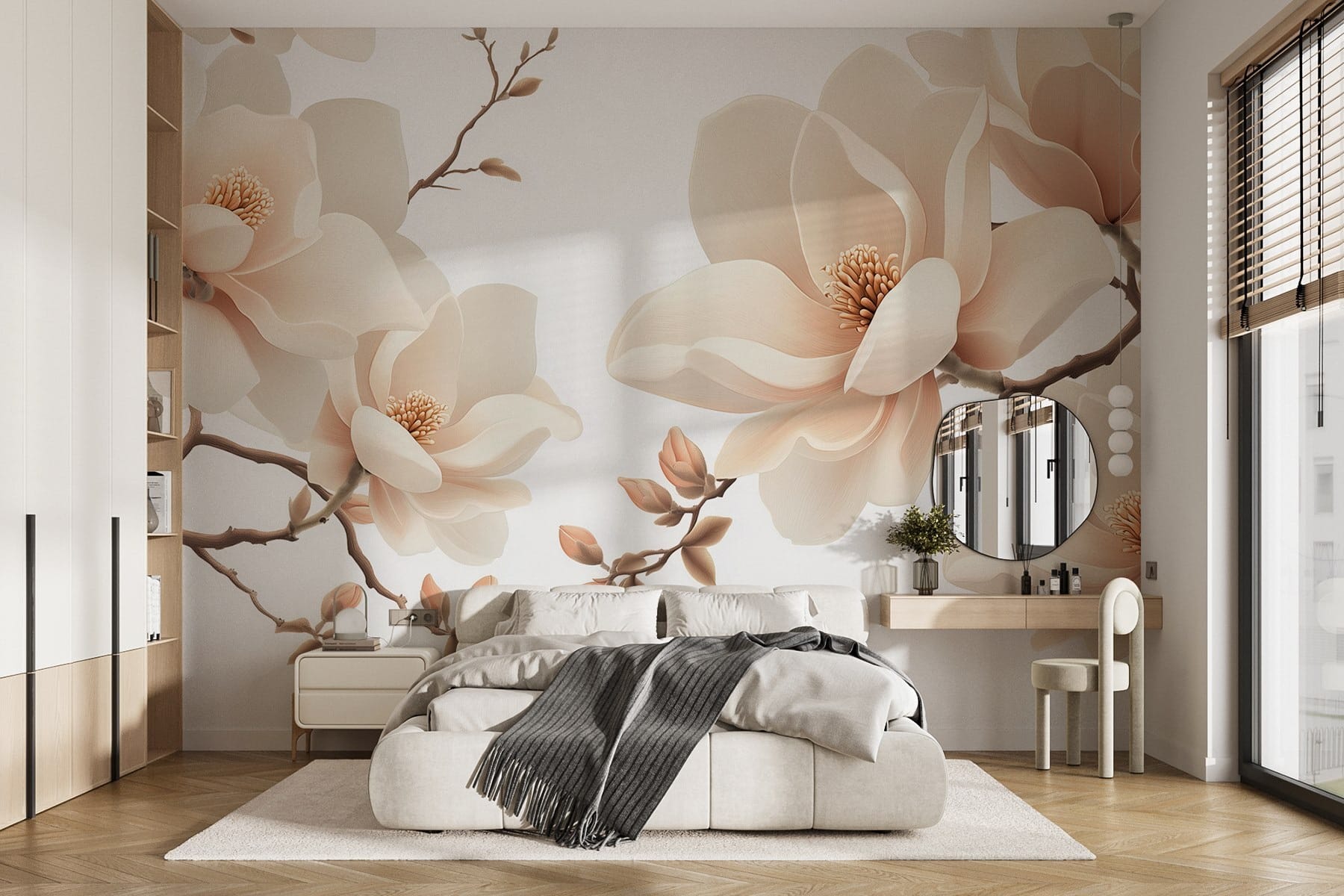 Elegant blossoms on graceful branches