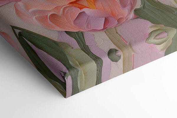 Gemälde mit rosa Blumen Gemälde mit rosa Blumen