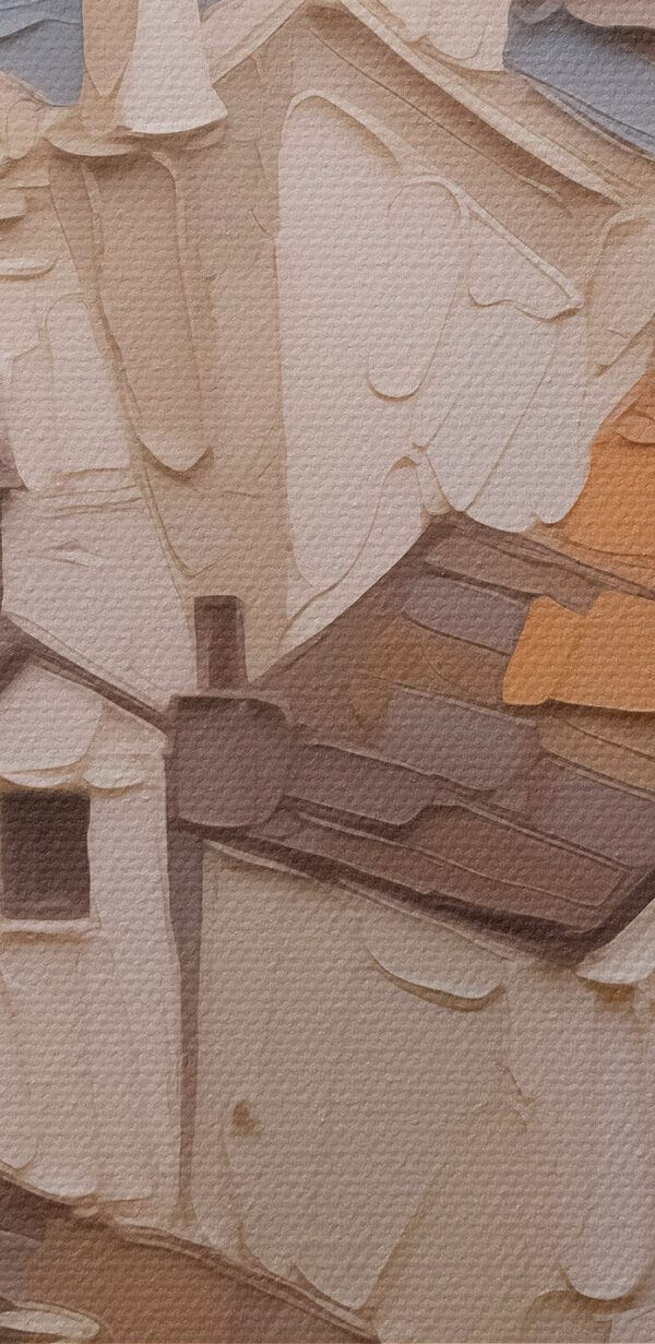 Painting of a city Painting of a city