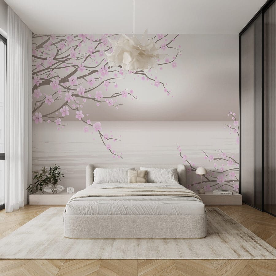 Baum mit rosa Blüten