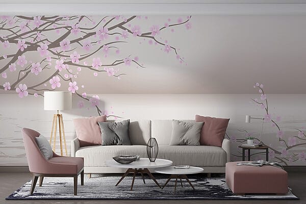Baum mit rosa Blüten Baum mit rosa Blüten