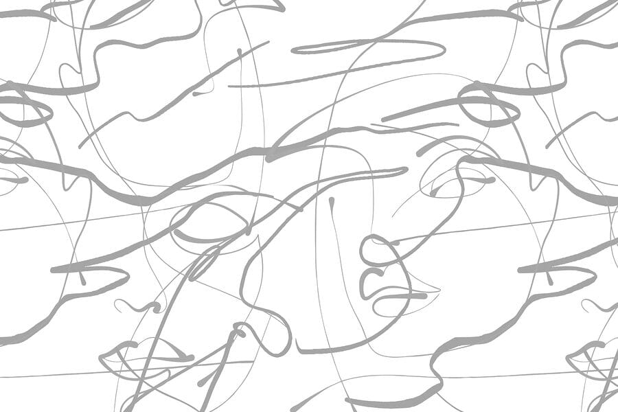 Weißer Hintergrund mit grauen Linien