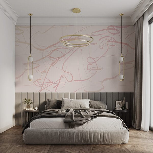 Rosa Linien auf weißem Hintergrund Rosa Linien auf weißem Hintergrund